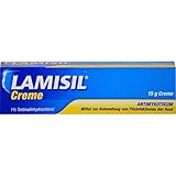 Lamisil Creme, 1% Terbinafinhydrochlorid, effektive Hilfe bei Fusspilz zwischen den Zehen, 15 g