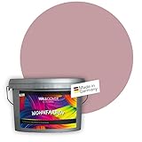 WALLCOVER Colors Wandfarbe Rosa 2,5 L für Innen Innenfarbe hell Matt | Profi Innenwandfarbe in Premium Qualität | weitere Größ