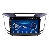 HGKHJ 9-Zoll-Auto-Multimedia-Player mit 4 Kernen für Hyundai IX25 2014-2018, Android 10.0 Auto-GPS-Navigation Auto-Radio-DVD-Video-Stereo-Player, Rückfahrbild, Telefonspiegelverbindung