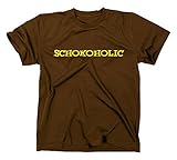 Schokoholic Fun T-Shirt, Schokolade, Schoko, Braun, XL