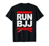 RUN BJJ Lustiges Brazilian Jiu-Jitsu BJJ T-Shirt Gürtel T-S