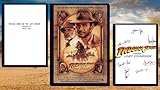 Indiana Jones and the Last Crusade Filmskript Screenplay mit Autogramm Druck und Filmposter – für Männer und Frauen signiertes Bild Display