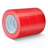 Professionell Gewebeband schwarz, extra stark Panzerband Panzertape (Rot)