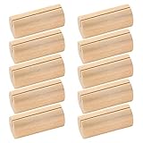 STOBOK 10 stücke Holz Kartenhalter Rustikale Holz Kartenhalter Tischnummer Halter Hochzeit Tischkartenhalter Foto Stehen für H