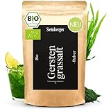 Bio Gerstengrassaft Pulver ohne Zusatzstoffe, rein pflanzlich | Superfood laborgeprüft, vegan, proteinreich ideal für Smoothie Bowls | Gerstengrassaft 100g aus US