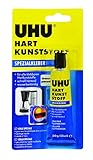 UHU 46650 Spezialkleber Hart Kunststoff, Geeignet für wasser-, temperatur-, säure- und laugenbeständige Verklebungen von Hartkunststoffen, 30 g