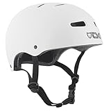 TSG Helm Skate BMX Colors Halbschalenhelm, Injected White, L/XL