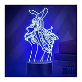 Anime 3d Nachtlichter Bunny Girl Senpai Mai Sakurajima Kawaii Lampe Usb Powered 16 Farben Led Mit Sakura Anime Island Touch Switch Für Kindergeburtstagsgeschenk