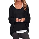 üBergröSsen Damen Shirts Sommer Weiss Oberteile Frauen Streifen Tshirt Schulterfrei Hornhaut Entfernen Schmetterling Tshirt Hemdjacke T Shirt Bedrucken(Black, L)