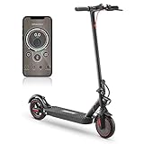 E Scooter für Erwachsenen bis 120kg, i9pro E Roller Schnell 30km/h, 25km Reichweite/Ladung, Doppelfederung, APP Bluetooth Steuerung, 350W Motor, 8.5 Zoll Reifen Schnell Faltbarer Elek