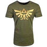 The Legend of Zelda Wingcrest - Triforce Männer T-Shirt grün L 100% Baumwolle Fan-Merch, Gaming,
