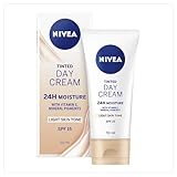 Nivea Face Day Cream Light Tinted Moisturizing Daily Essentials LSF 15 50ml Tub