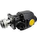 HYDROMOT- Hydraulikpumpe, Zahnradpumpe. Gusspumpe mit 120 cm³/U, Hohlwelle P.T.O mit Schnappring und 4-loch Flansch, G1 1/4