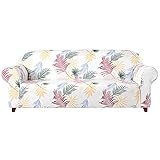 erddcbb Stretch Sofa Schonbezug 1 Stück, Druck Couchbezug Stretch Spandex Stoff, Rutschfester Möbelschutz Für Kinder Haustiere Katze Hund-weiß-3 S