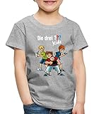 Spreadshirt Die DREI Fragezeichen Kids Detektive Spürnasen Kinder Premium T-Shirt, 134-140, G