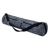 Yoga Design Lab Die Yogamatten-Tasche | Premium, All-in-One, leicht, mehrere Taschen, extra langlebig | die Reise-Yoga-Tasche, die zu Ihrer Matte und Ihrem Leben passt (Mandala Charcoal)