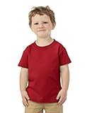 Fruit of the Loom Girls 100% Heavy Cotton HD® T-Shirt (T3930) -True RED -4T