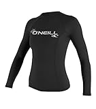 O'Neill Wetsuits Damen Uv Schutz wms basic skins L/S crew, Black, L, 3549-002