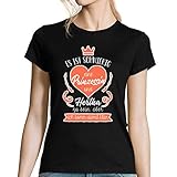 Hertha | Damen T-Shirt Es ist schwierig eine Prinzessin und Hertha zu Sein Aber ich komm damit klar L