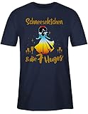 Karneval & Fasching Kostüm Outfit - Schneesektchen & die 7 Hugos - bunt - S - Navy Blau - Junggesellinnen-Abschied - L190 - Tshirt Herren und Männer T-S