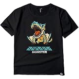 Monster Hunter Kurzarm,Monster Hunter Welt Mode T-Shirt Crew Hals T-Shirts Für Studenten Spiel Fans Sommer Unisex-x XXXL