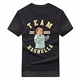 Team Hasbulla Est 2003 T-Shirt, MMA Fighting Funny Meme Goat Unisex Kinder Erwachsene Top, Schwarz , XXL