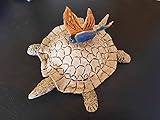 Schildkröte mit Schmetterling, Keramik