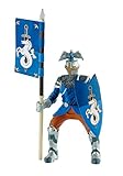 Bullyland 80785 - Spielfigur, Turnierritter blau, Fantasy Sammelfigur, ca. 12,5 cm, ideal als Torten-Figur, detailgetreu, PVC-frei, tolles Geschenk für Kinder zum fantasievollen Sp