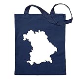 Kiwistar Bayern Deutschland Silhouette Tragetasche Baumwolltasche Stoffbeutel Umhängetasche Langer Henk