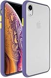 Kayi Hybrid-Hülle mit Displayschutzfolie – Ultra Tough PC Rückseite & Soft TPU Bumper – Kompatibel mit iPhone XR (6,1 Zoll) – Schützender Ganzkörperschutz – L