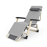 SXZSB Zero-Gravity-Recliner Faltbar Liegestuhl Klappbar Terrassenmöbel Einstellbares Garten-Chaise. Lounges Stranddeckstühle Für Den Reiseurlaub-Garten Innen Im F