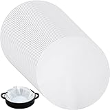 Rundes Pergamentpapier 50,8 cm Dutch Oven Liner Einweg-Backpapier für Kuchenform, Luftfritteuse, Dampfgarer, Grillparty, Kuchen, Pizza, Fleisch und Gemüse (20)