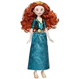 Hasbro F0903ES2 Disney Prinzessin Schimmerglanz Merida Puppe, Modepuppe mit Rock und Accessoires, Spielzeug für Kinder ab 3 J