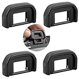4 Pcs Gummi Augenmuschel Sucher Kamera Augenmuschel Kamera Okular Sucher Passend Für Canon EOS 300D 350D 400D 450D 500D 550D 600D 1000D 1100D 700D 100D Canon Digital Rebel Xsi Xti Xs（Schwarz）