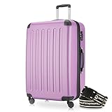 Hauptstadtkoffer - Spree Hartschalen-Koffer-XL Koffer Trolley Rollkoffer Reisekoffer Erweiterbar, 4 Rollen, TSA, 75 cm, 119 Liter, Flieder +Gepäckg