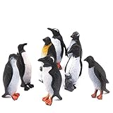 Toyvian Pinguin Modell Figuren Spielzeug- Kunststoff Pinguin Geformt Pädagogische Kreative Modell Figur Spielzeug für Kleinkinder Kinder 8