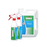 Envira Milben-Spray - Anti-Milben-Mittel Mit Langzeitwirkung - Geruchlos & Auf Wasserbasis - 2 x 500 ml + 2 L