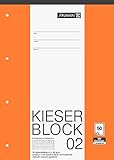 Brunnen 1042942 KIESER-Block Lineatur 2 (A4, 50 Blatt, gelocht, 80 g/m², Klasse 2)