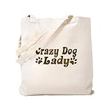 CafePress Einkaufstasche, Motiv: crazy dog lady, Canvas, canvas, khaki, S