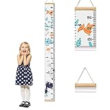 Messlatte Kind Messlatte Kinderzimmer Aufrollbare Wandbehang Höhe Wachstum Diagramm Größenmesser Kinder und Baby Schlafzimmer Kinderzimmer Wanddekoration - SVTEOKO (Tier)
