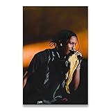 Kemeinuo Kunstdruck Art Decor ASAP Rocky Rap Music Star Hip Hop Rapper Model Wall Art Poster Home Decor 60x90