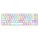 LANCHEN RGB Gaming Mechanische Tastatur 68 Tasten kabelgebundene Mini-Spieltastatur 18 LED-Hintergrundbeleuchtung für Gamer Laptop PC Comp