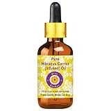 Deve Herbes Reines Hibiskus-Trägeröl (Hibiscus rosa-sinensis) mit Glas-Tropfer, 100 % natürliche therapeutische Qualität für die Körperpflege, 10