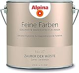 Alpina 2,5 L. Feine Farben, Farbwahl, Edelmatte Wandfarbe für Innen (No.7 Zauber der Wüste - Z
