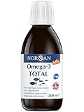 NORSAN Premium Omega 3 Fischöl Total Naturell hochdosiert - 2000mg Omega-3 pro Portion - Über 4000 Ärzte empfehlen NORSAN Omega 3 Öl - 800 IE Vitamin D3, kein Aufstoß