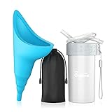 Urinella Für Frauen,Tragbarer Wiederverwendbarer Pinkelhilfe Für Frauen Mit Verlängerungsrohr,Geeignet Für Reisen,Festivals,Camping,Staus Usw.Inklusive Wasserdichter Tasche & Wasserdichter T