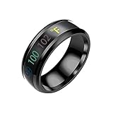 Ring Herren/Damen Aus Kupfer Herren Damen Vintage Zahlen Spinner Ring Comfort-Fit Perfekt FüR Party Hochzeit Verlobung Und Hobby Stimmungsanzeige Ring Mag