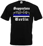 Berlin Herren T-Shirt Supporters Ultras Schwarz XXL