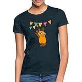Spreadshirt Die Sendung Mit Der Maus 50 Jahre Jubiläum Hurra Frauen T-Shirt, XXL, Navy
