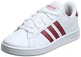 adidas Unisex Grand Court Sneaker, Cloud White/Real Pink/Cloud White, 39 1/3 EU